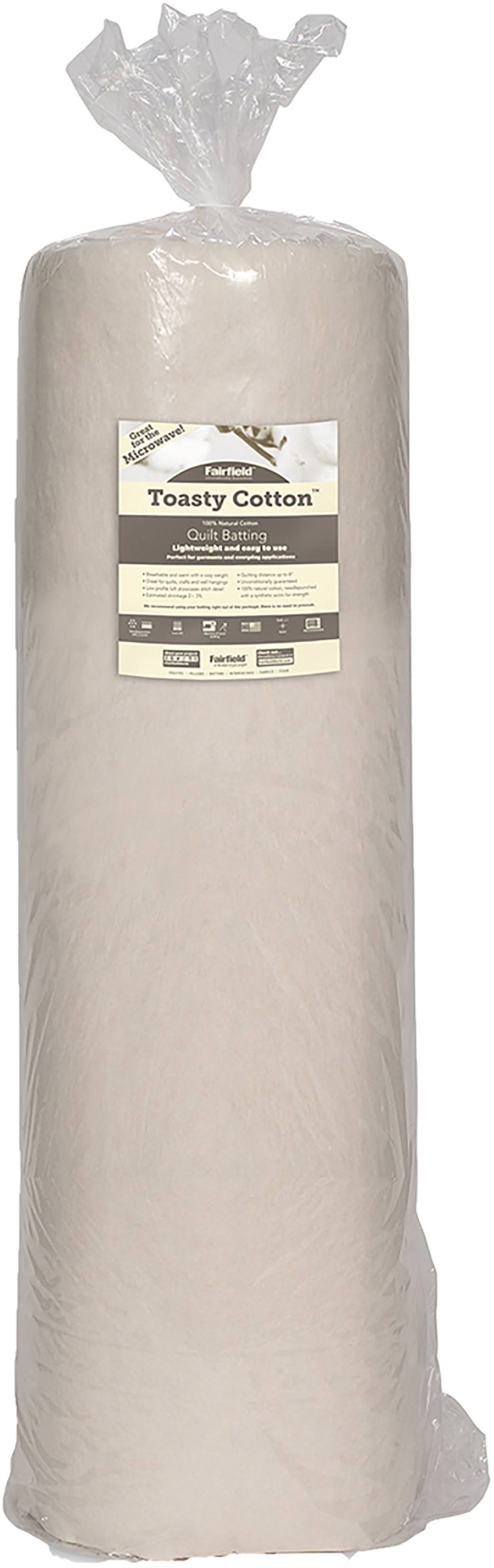 Fairfield Toasty Cotton Batting-90inch X25yd FOB: Mi