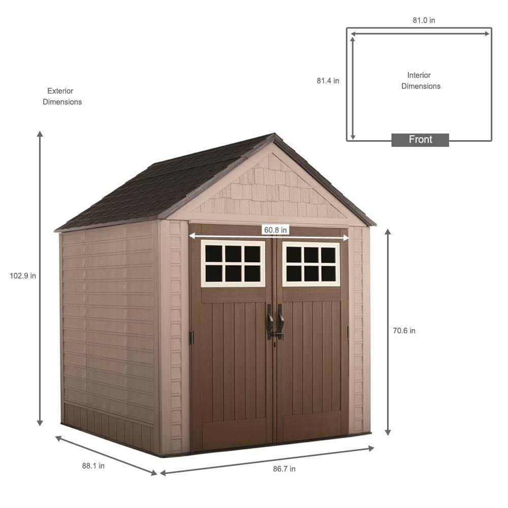 Rubbermaid Big Max 7 ft. x 7 ft. Storage Shed - Image 2