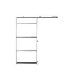 Rocket Door Frames USA I Rocket Pocket 30 in. x 80 in. Steel Single Pocket Door Frame System, Silver