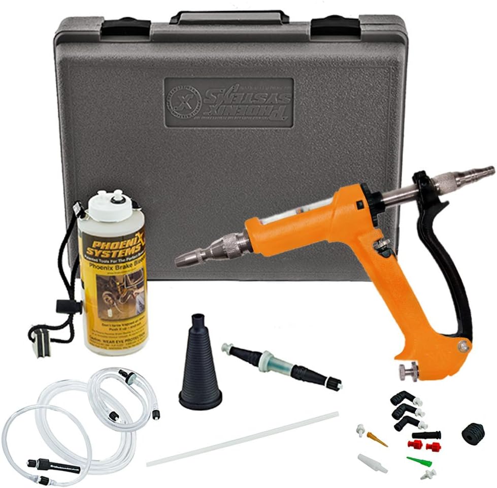 Phoenix Systems (2002HD-B) Heavy Duty Reverse Brake & Clutch Bleeder, One Person Bleeder, Cast Aluminum