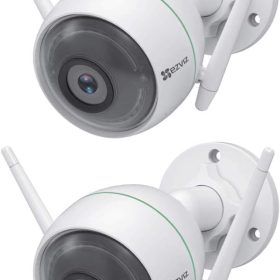 EZVIZ Security Camera Outdoor 1080P WiFi, 100ft Night Vision, Weatherproof, Smart Motion Detection Zone, 2.4GHz WiFi Only(C3WN, 2 Packs)