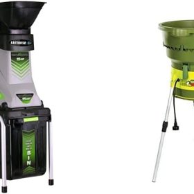 Earthwise GS70015 15-Amp Garden Corded Electric Chipper, Collection Bin