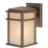 Feiss OL3400CB Mission Lodge Corinthian Bronze 1-Light Wall Lantern