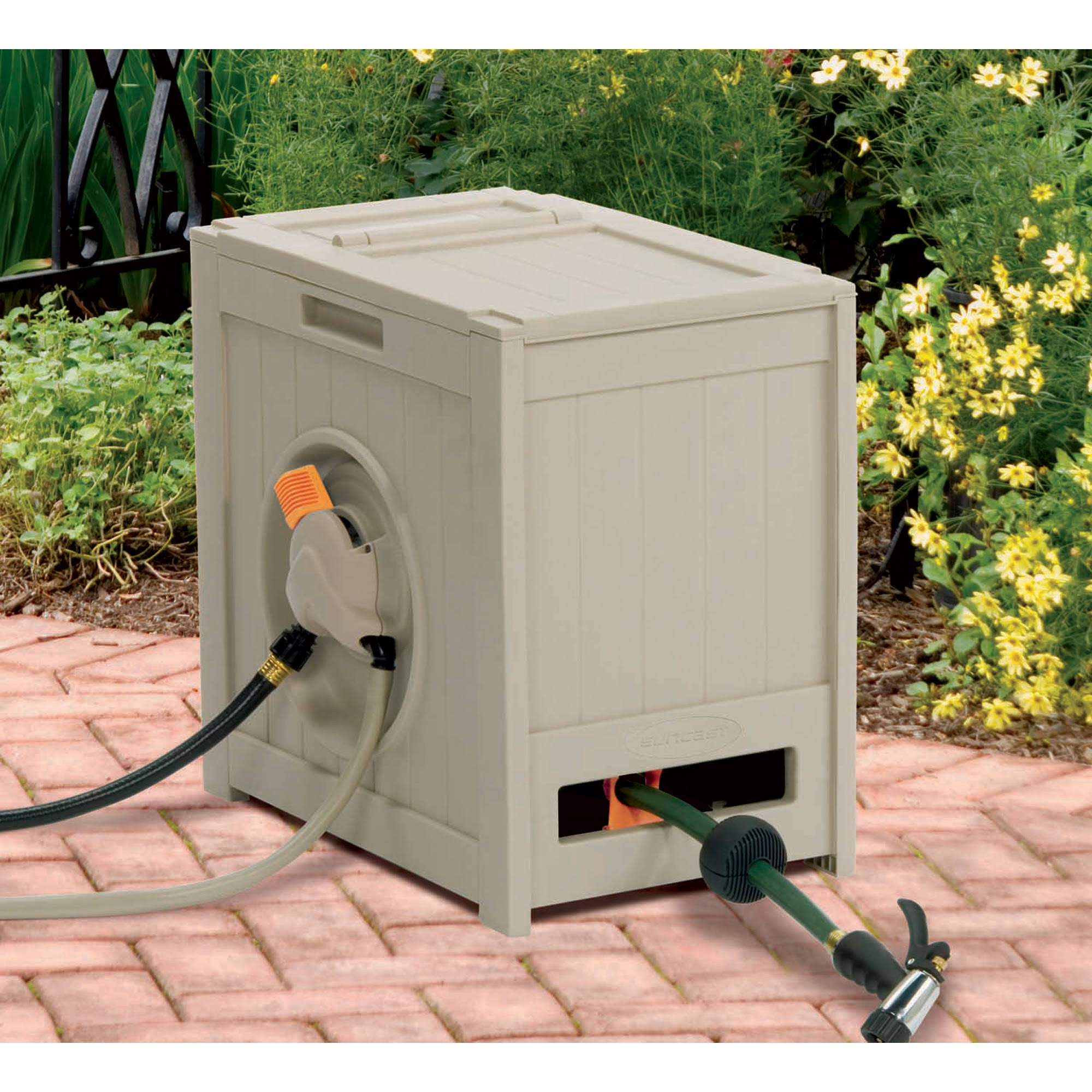 Suncast 125 ft. Aquawinder Auto Rewind Hose Reel - Image 5